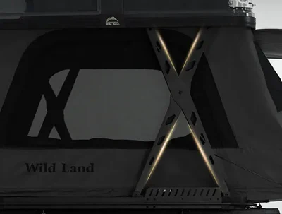 Diagonale X-förmige Scherenstruktur