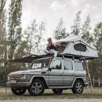 Adventure 140 Dachzelt grau inkl. Staunetz